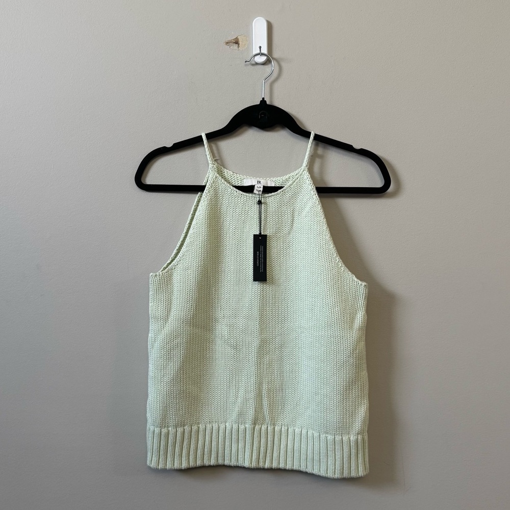 Banana Republic Pale Mint Knit Halter Tank